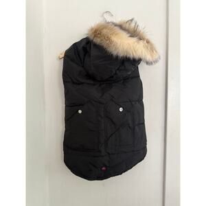 Pajar Pup Barnard Black Hooded Dog Jacket | Size Large
